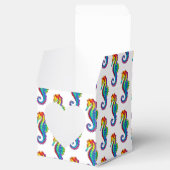 Rainbow Polygonal Seepferd Geschenkschachtel (Geöffnet)