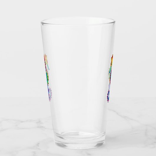 Rainbow Polygonal Seepferd Glas (Rechts)