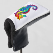 Rainbow Polygonal Seepferd Golf Headcover (3/4 Vorderseite)