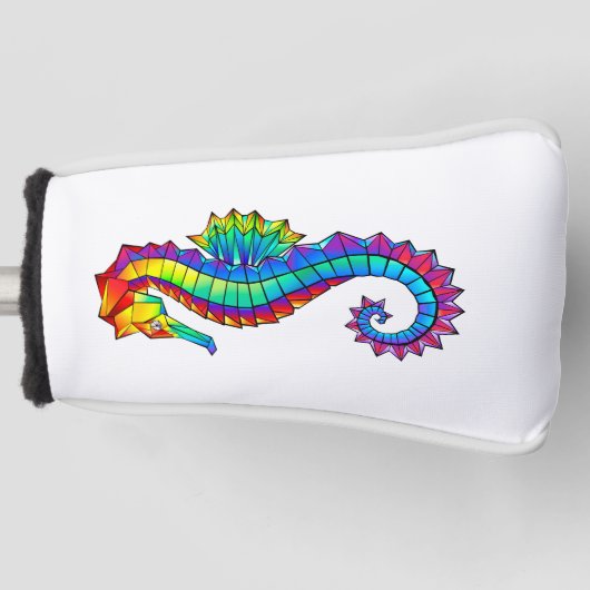 Rainbow Polygonal Seepferd Golf Headcover (Vorderseite)