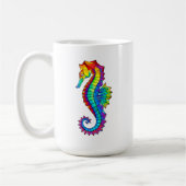 Rainbow Polygonal Seepferd Kaffeetasse (Links)