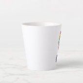 Rainbow Polygonal Seepferd Milchtasse (Vorderseite)