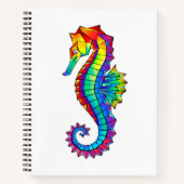 Rainbow Polygonal Seepferd Notizblock (Vorderseite)
