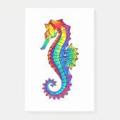 Rainbow Polygonal Seepferd Post-it Klebezettel (Vorderseite)