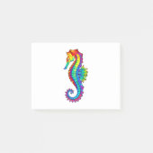 Rainbow Polygonal Seepferd Post-it Klebezettel (Vorderseite)