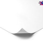 Rainbow Polygonal Seepferd Poster (Ecke)