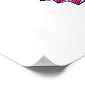 Rainbow Polygonal Seepferd Poster (Ecke)