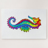 Rainbow Polygonal Seepferd Puzzle (Horizontal)
