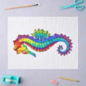Rainbow Polygonal Seepferd Seidenpapier (Basteln)