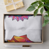 Rainbow Polygonal Seepferd Seidenpapier (Geschenk)