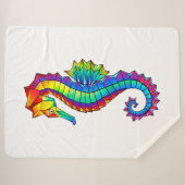 Rainbow Polygonal Seepferd Sherpadecke (Vorderseite (Horizontal))