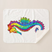 Rainbow Polygonal Seepferd Sherpadecke (Vorderseite (Horizontal))