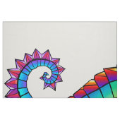 Rainbow Polygonal Seepferd Stoff (Fat Quarter (45,7 x 55,9 cm))