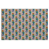 Rainbow Polygonal Seepferd Stoff (Fat Quarter (45,7 x 55,9 cm))