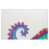 Rainbow Polygonal Seepferd Stoff (Fat Quarter (45,7 x 55,9 cm))