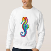 Rainbow Polygonal Seepferd Sweatshirt (Vorderseite)
