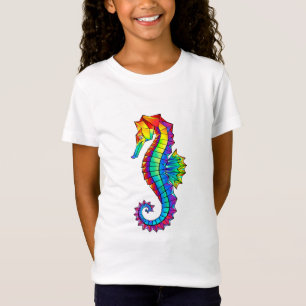 Rainbow Polygonal Seepferd T-Shirt
