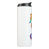 Rainbow Polygonal Seepferd Thermosbecher (Nach links gedreht)