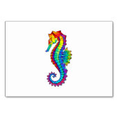 Rainbow Polygonal Seepferd Tischnummer (Vorderseite)