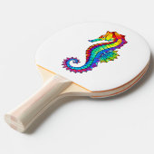 Rainbow Polygonal Seepferd Tischtennis Schläger (Vorderseite)