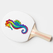 Rainbow Polygonal Seepferd Tischtennis Schläger (Seitenansicht)