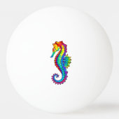 Rainbow Polygonal Seepferd Tischtennisball (Rückseite)