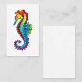 Rainbow Polygonal Seepferd Visitenkarte (Vorne/Hinten)