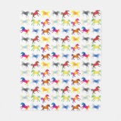 Rainbow Ponies Fleecedecke (Vorderseite)