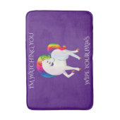Rainbow Pony Wischen Sie Ihre Paws Bath Mat Badematte (Vorderseite Vertikal)