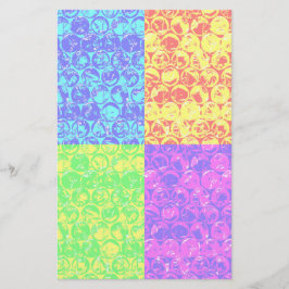 Rainbow Pop Art Bubble Packung Briefpapier