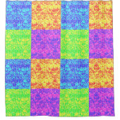 Rainbow Pop Art Bubble Packung Duschvorhang (Vorderseite)