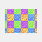 Rainbow Pop Art Bubble Packung Fleecedecke (Vorderseite (Horizontal))