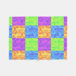 Rainbow Pop Art Bubble Packung Fleecedecke