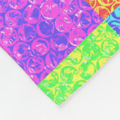 Rainbow Pop Art Bubble Packung Fleecedecke (Ecke)