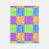 Rainbow Pop Art Bubble Packung Fleecedecke (Vorderseite)