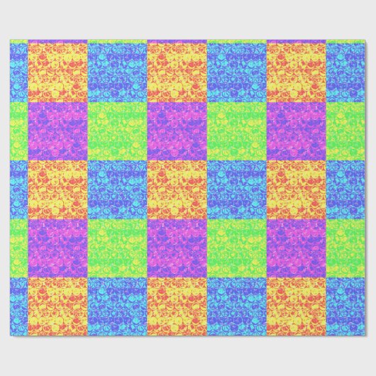Rainbow Pop Art Bubble Packung Geschenkpapier (Flach)