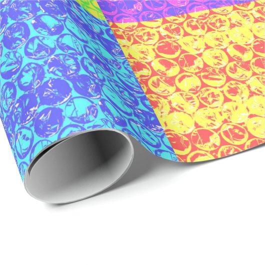 Rainbow Pop Art Bubble Packung Geschenkpapier (Rolleneckpunkt)