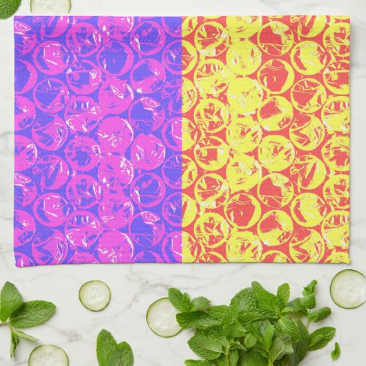 Rainbow Pop Art Bubble Packung Handtuch (Gefaltet)
