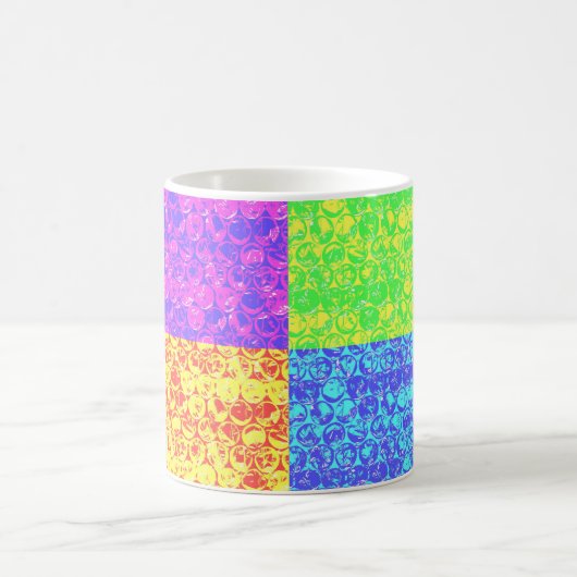 Rainbow Pop Art Bubble Packung Kaffeetasse (Mittel)