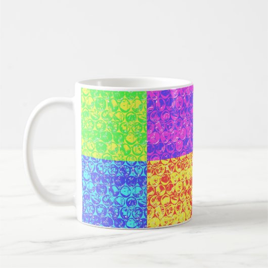 Rainbow Pop Art Bubble Packung Kaffeetasse (Links)