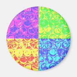 Rainbow Pop Art Bubble Packung Magnet