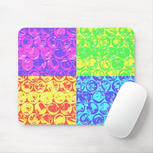 Rainbow Pop Art Bubble Packung Mousepad (Mit Mouse)