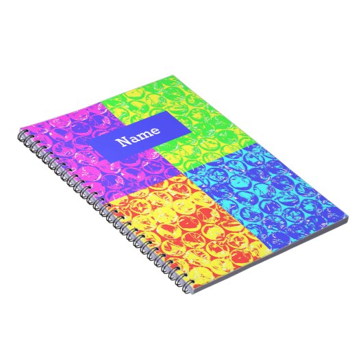 Rainbow Pop Art Bubble Packung Notizblock (Rechte Seite)