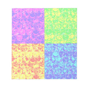 Rainbow Pop Art Bubble Packung Notizblock