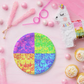 Rainbow Pop Art Bubble Packung Pappteller (Party)