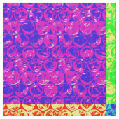 Rainbow Pop Art Bubble Packung Stoff (Nahaufnahme)