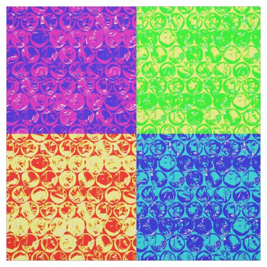 Rainbow Pop Art Bubble Packung Stoff (Muster)