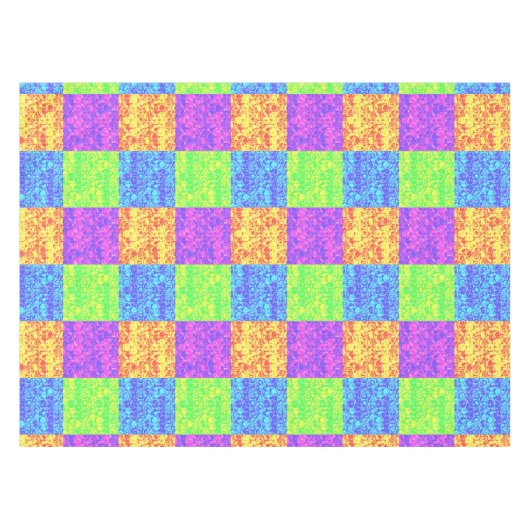 Rainbow Pop Art Bubble Packung Tischdecke (Vorderseite (Horizontal))