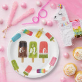 Rainbow Pop Geburtstag 1. Geburtstag Pappteller (Party)