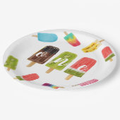 Rainbow Pop Geburtstag 1. Geburtstag Pappteller (Schrägansicht)